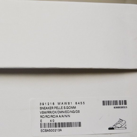 NWT BALENCIAGA MENS NEOPRENE STRAP HITOP LEATHER SNEAKERS  US 7 EU 40 - Picture 10 of 10